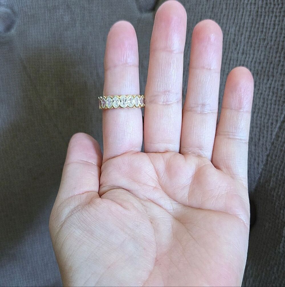 Eternity♾️ Ring💍 With Clear Baguette Crystals💎 - NWT - Picture 11 of 16